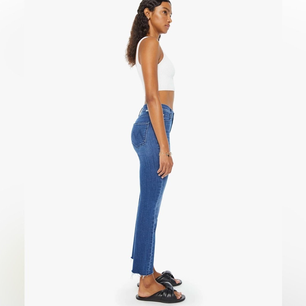 P1-014 MOTHER Mid Rise Dazzler Ankle Fray: Nothing Between Us